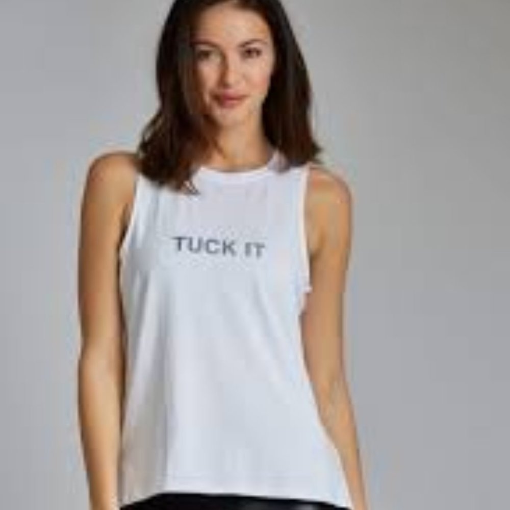 BNWT Noli Yoga Reflective Rainbow 'Tuck It' Tank